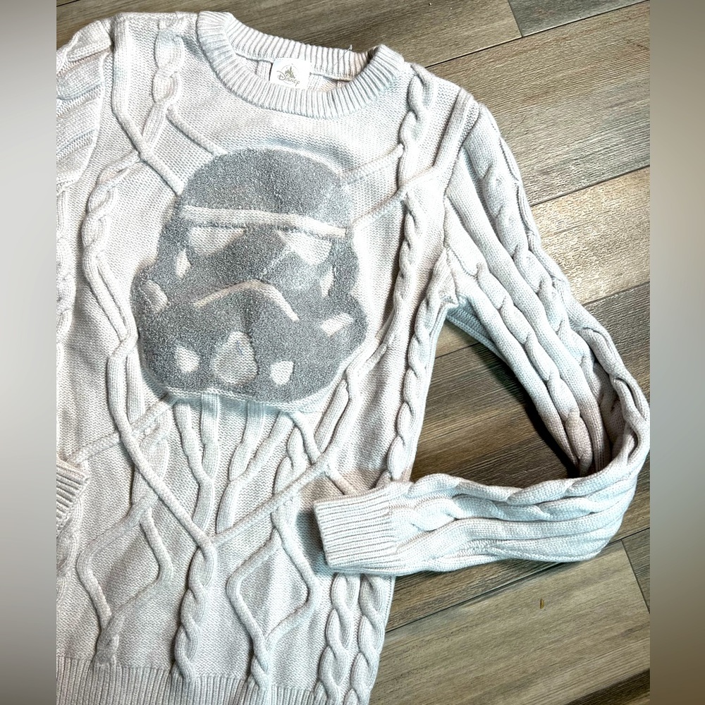 NWOT Disney Storm Trooper Very Soft Sweater- XS‎